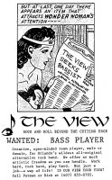 Bassist advertisement, ca. Oct., 1992